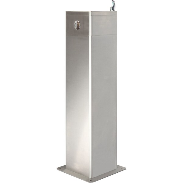 Global Industrial Outdoor Pedestal Drinking Fountain, Stainless Steel 761223 - main